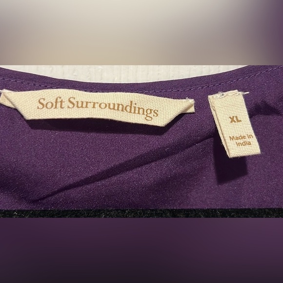 Soft Surroundings v neck multi color floral tunic dress size XL - Picture 9 of 10